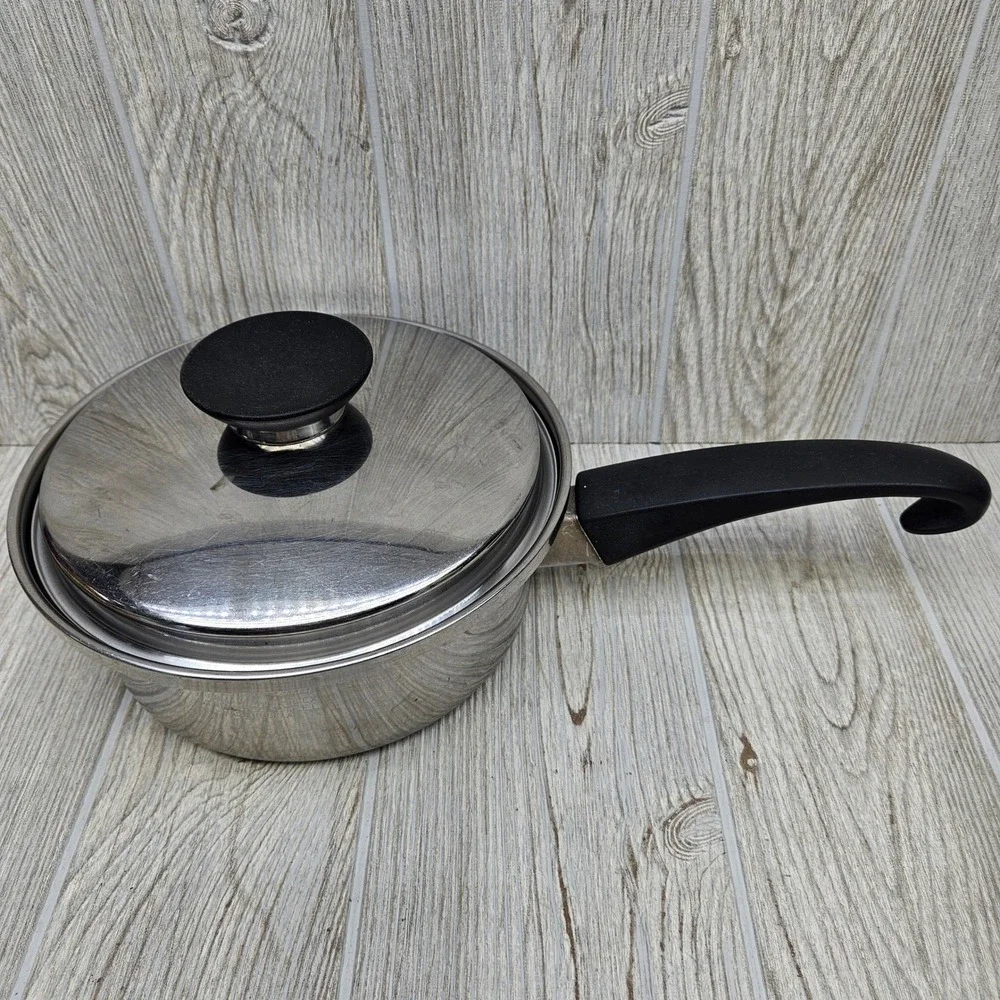 Seal-O-Matic Thermium Multi-Plex‎ Stainless Steel Saucepan with Lid Made in USA
